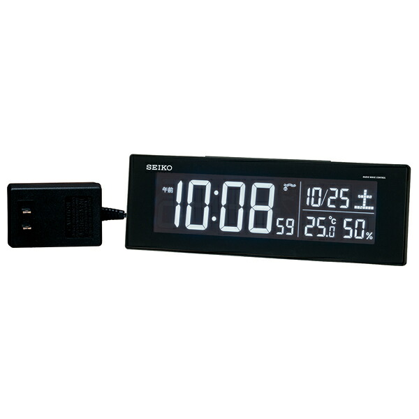 【お取寄せ品】セイコークロック 電波デジタル目覚まし時計 DL305K|T.Time