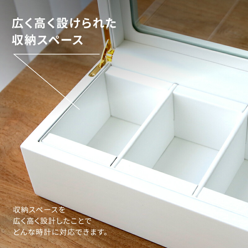 腕時計収納ケース3本収納木製ウォッチボックスケースレガーロ2色ビアンカ白ホワイトネロ黒ブラックIG-ZERO40A-1W40A-14Wラッピング無料ギフトプレゼント時計ケース3本時計収納コレクションケース腕時計ケース時計ボックス収納ケースソーラー時計