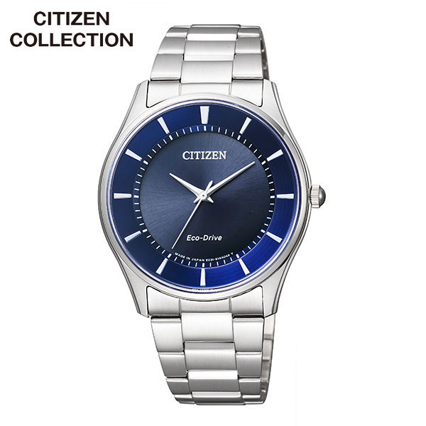 【お取り寄せ】シチズンコレクション エコドライブ シチズン BJ6480-51L CITIZEN COLLECTION 国内正規品 腕時計 メンズ ソーラー メタルバンド ビジネス シルバー ブルー ペアウォッチ 時計 誕生日プレゼント 男性 彼氏 旦那 夫 ギフト