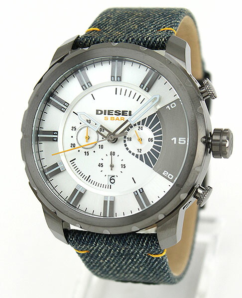Diesel ディーゼル 時計 おしゃれ Dz4345 Stronghold ストロングホールド 海外モデル メンズ 腕時計 ウォッチ クオーツ アナログ 銀 シルバー デニム レザー 革ベルト バンド 誕生日プレゼント 男性 彼氏 旦那 夫 友達 息子 ギフト Painfreepainrelief Com