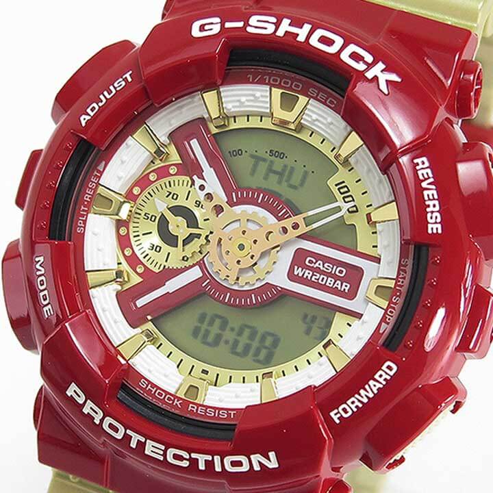 楽天市場 Casio カシオ G Shock Gショック ジーショック Gshock Ga 110cs 4a海外モデル メンズ 腕時計 新品 ウォッチ クオーツ アナログ デジタル 大きい サイズ ビック 赤 レッドスポーツ 誕生日 男性 ギフト プレゼント ブランド腕時計通販の加藤時計店