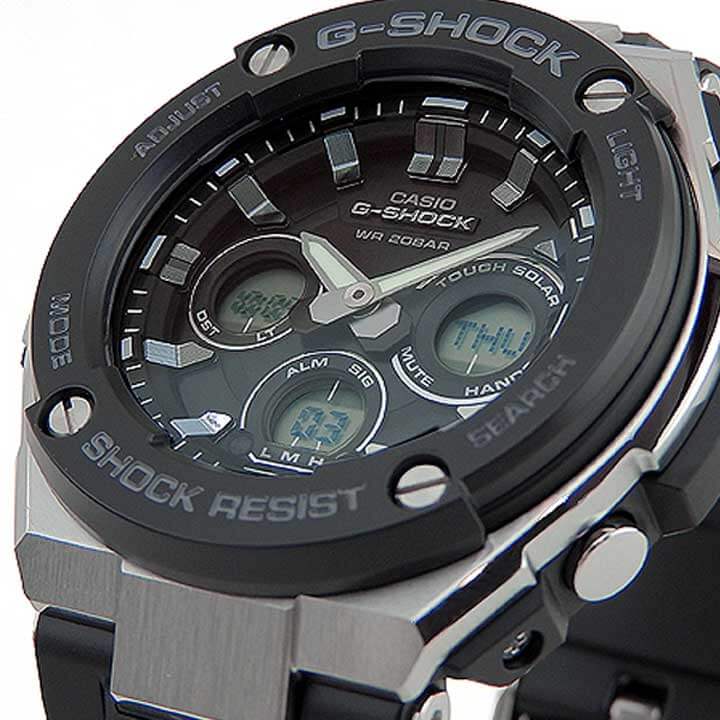 楽天市場 Box訳あり Casio カシオ G Shock Gショック G Steel Gスチール メタル メンズ 腕時計 ウレタン タフソーラー アナログ デジタル 黒 ブラック 銀 シルバー Gst S300 1a フォーマル 海外モデル 誕生日 男性 ギフト プレゼント ブランド腕時計通販の加藤時計店