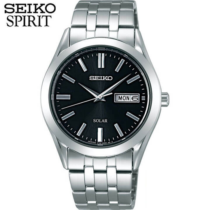 【お取り寄せ】セイコー セレクション スピリット 腕時計 SEIKO SELECTION SPIRIT メンズ ソーラー ペアシリーズ SBPX083 国内正規品 ウォッチ メタル バンド アナログ 銀 シルバー 黒 ブラック 誕生日プレゼント 男性 彼氏 旦那 夫 友達 ギフト ブランド 13,668円