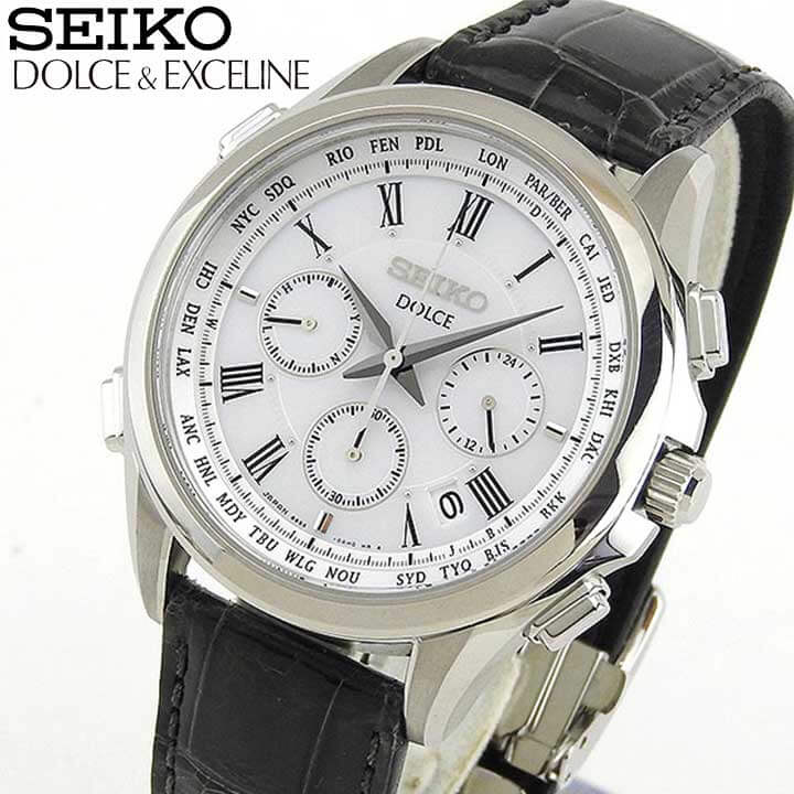 美品　SEIKO　セイコー　エクセリーヌ　ホワイト　ゴールド　ブラック　レザー 美品 SEIKO セイコー エクセリーヌ ゴールド レザー クォーツ