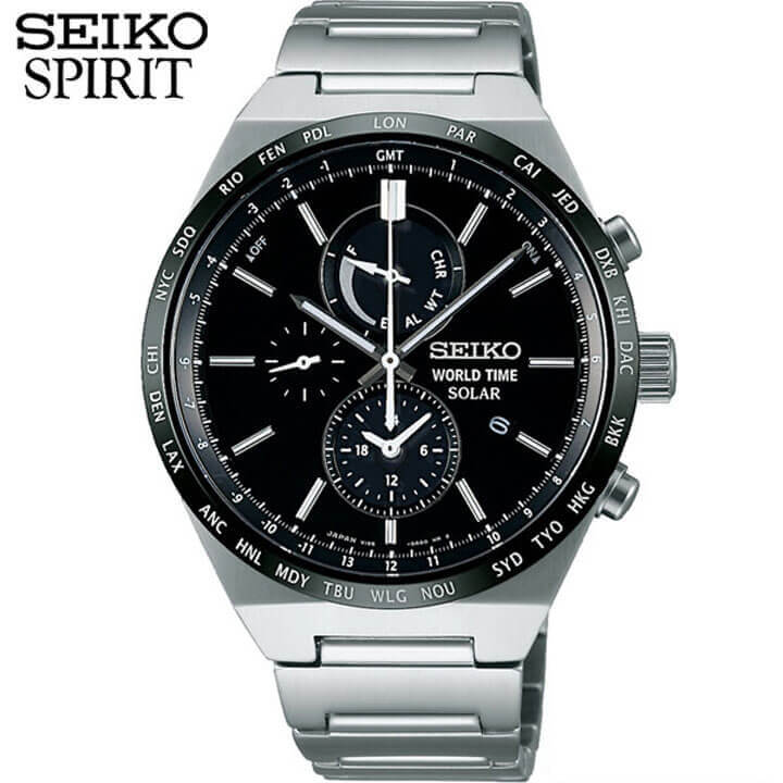 最新最全の メンズ腕時計 Sbpj025 クロノグラフ ソーラー メンズ Spirit Selection Seiko 腕時計 スピリット セレクション セイコー 国内正規品 ブランド ギフト 友達 夫 旦那 彼氏 男性 誕生日プレゼント クリスマスプレゼント シルバー 銀 ブラック アナログ バンド