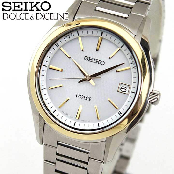 稼働✨ SEIKO　エクセリーヌ　腕時計　コンビ　チタン　ソーラー　デイト　希少 稼働・現行・未使用級・16㎝】 SEIKO セイコー エクセリーヌ