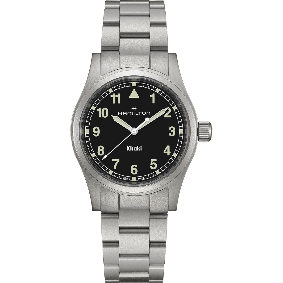 ハミルトン　カーキフィールド・メカ 33mm（H693190） カーキ フィールド Mechanical 42mm - ダイヤルカラー:ブラック
