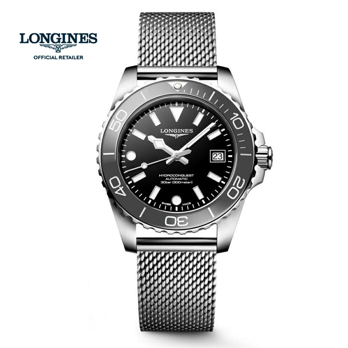 ※ロンジン LONGINES L3.779.4.70.6 ハイドロコンクエスト 39mm 国内正規品 腕時計