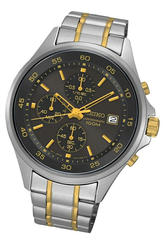 [10年保証] [製造終了 希少海外モデル] SEIKO SKS481P1 セイコー クオーツ クロノグラフ 100m防水 [逆輸入モデル]