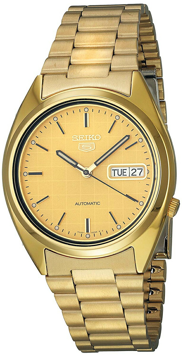 SEIKO5 セイコー5 ゴールド デイデイト 自動巻き時計 セイコー SEIKO セイコー5 デイデイト 自動巻きAT 腕時計 7S26