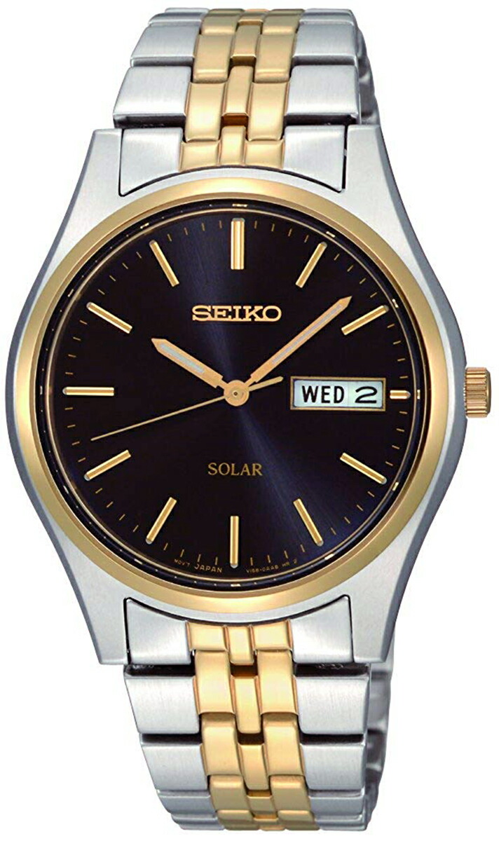 [10年保証] [製造終了 希少海外モデル] SEIKO SNE034P1 [セイコーインポート] セイコー ソーラー クオーツ