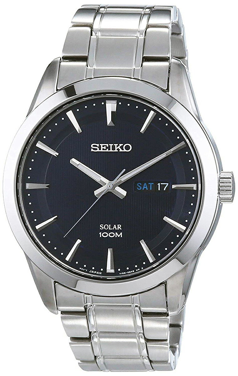 新発売の 10年保証 Seiko Sne361p1 セイコーインポート セイコー ソーラー クオーツ 100m防水 逆輸入モデル 最終値下げ Www Faan Gov Ng