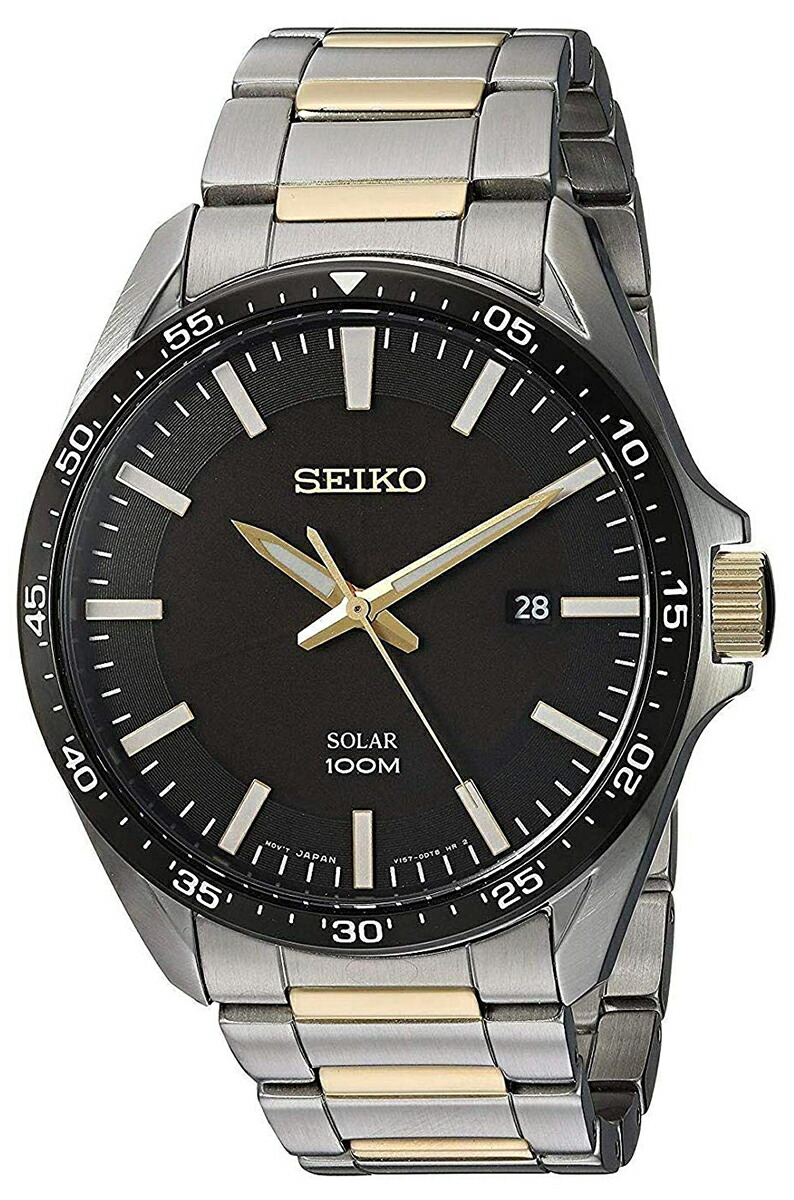 SEIKO 電波ソーラー　腕時計　黒 楽天市場】【逆輸入 SEIKO Solar】セイコー ソーラー メンズ 腕時計