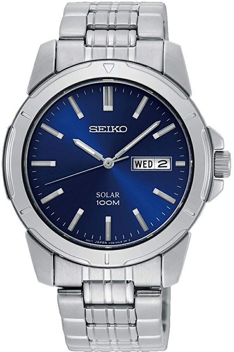 SEIKO 海外モデル　ソーラーウォッチ ネイビー 100m防水 楽天市場】セイコー SEIKO 腕時計 ソーラー 100M防水 ネイビー