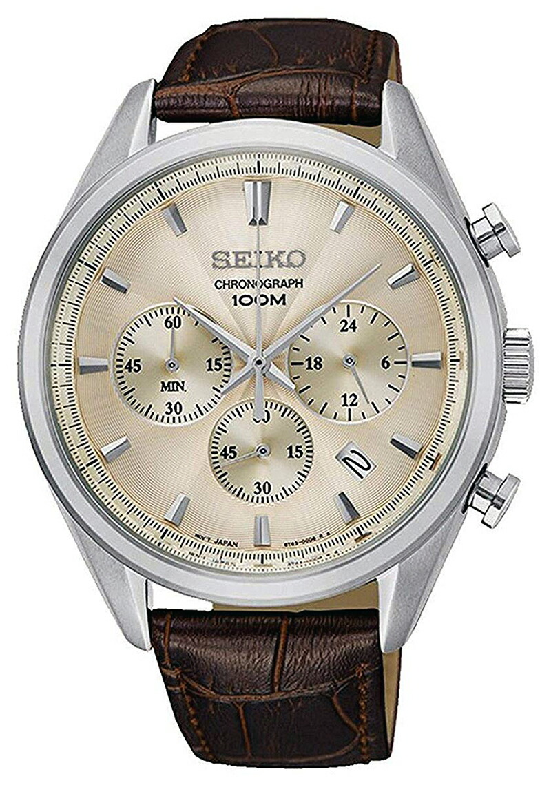 [10年保証] [製造終了 希少海外モデル] SEIKO SSB293P1 [セイコーインポート] セイコー クオーツ クロノグラフ 100m防水 [逆輸入モデル]