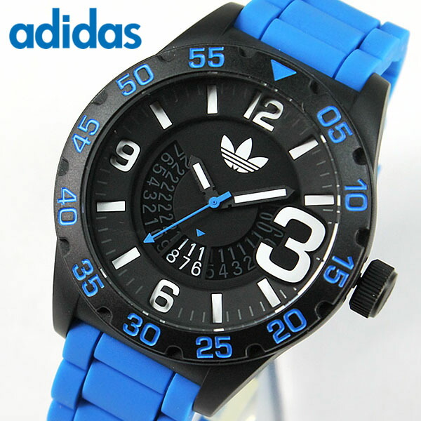 楽天市場 アディダス Adidas 腕時計 Newburgh ニューバーグ メンズ 腕時計 時計 カジュアル スポーツ ブランド Adh2966 海外モデル 日付 カレンダー ブラック ブルー 青系 誕生日 誕生日プレゼント 男性 バレンタイン ギフト 加藤時計店 Gショック楽天市場店