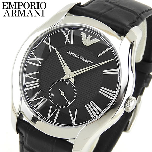 【楽天市場】EMPORIO ARMANI エンポリオアルマーニ メンズ 腕時計 時計 ウォッチ watch レザー 黒 ブラック 銀 シルバー