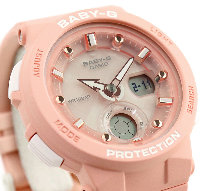 楽天市場 Casio Baby G カシオ ベビーｇ ベイビージー Bga 250 4a アナログ デジタル レディース 腕時計 時計 防水 ピンク 中学生 高校生 誕生日プレゼント 女性 彼女 友達 ギフト 海外モデル 加藤時計店 Gショック楽天市場店