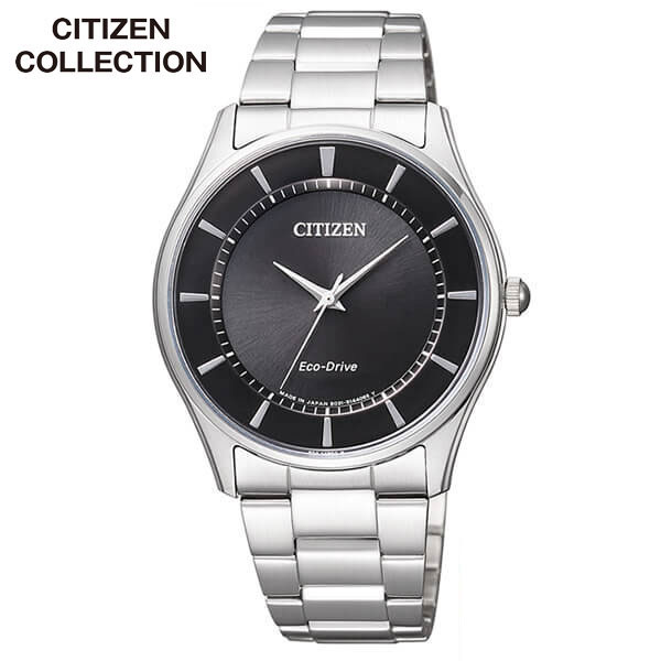 CITIZEN シチズン CITIZEN COLLECTION シチズンコレクション BJ6480-51E 国内正規品 メンズ 腕時計 ウォッチ メタル バンド ソーラー ブラック シルバー 時計 誕生日プレゼント 男性 卒業祝い 入学祝い プレゼント 実用彼氏 旦那 夫 友達 ギフト