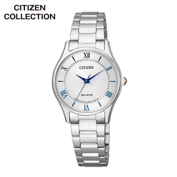 【お取り寄せ】シチズンコレクション エコドライブ シチズン EM0400-51B 国内正規品 CITIZEN COLLECTION 国内正規品 腕時計 レディース ソーラー ペアウォッチ メタル シルバー 女子 中学生 高校生 誕生日 彼女 友達 ギフト 時計 新社会人