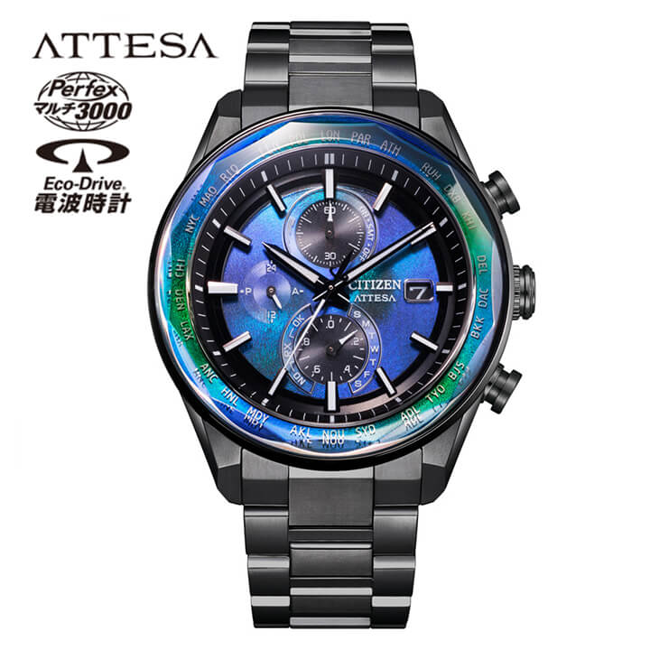 【楽天市場】シチズン アテッサ CITIZEN ATTESA 光発電エコ・ドライブ電波時計 ACT Line 限定モデル AT8314-53L ...