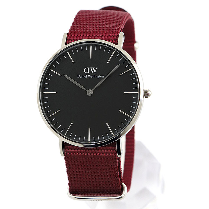 激安単価で Daniel Wellington ダニエルウェリントン Dw クラシック ブラック ローズリン 36mm 腕時計 メンズ レディース Natoベルト カジュアル アナログ 黒 ブラック 赤 ワインレッド 海外モデル シンプル 誕生日プレゼント 女性 彼女 ギフト 加藤時計店 G