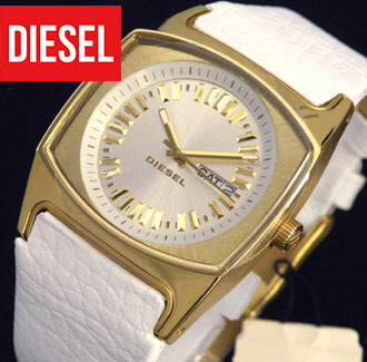 楽天市場 ディーゼル 時計 腕時計 レディース Watchdiesel Diesel ディーゼル Dz5253 ディーゼルdiesel カジュアル 白レザーバンド ベルト ゴールド海外モデル 誕生日プレゼント 女性 ギフト 加藤時計店 Gショック楽天市場店