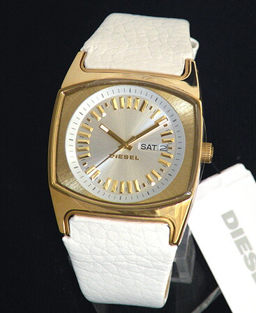 楽天市場 ディーゼル 時計 腕時計 レディース Watchdiesel Diesel ディーゼル Dz5253 ディーゼルdiesel カジュアル 白レザーバンド ベルト ゴールド海外モデル 誕生日プレゼント 女性 ギフト 加藤時計店 Gショック楽天市場店
