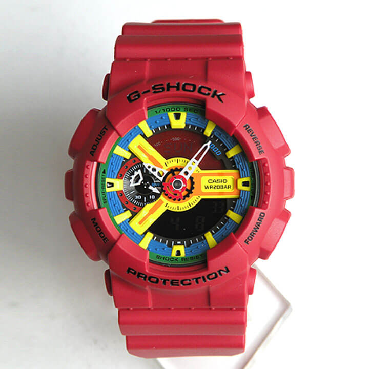 g shock ga 110fc red