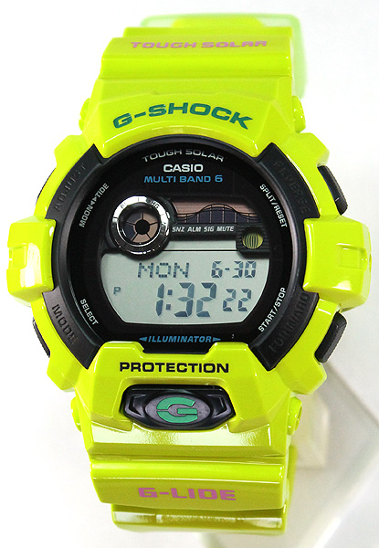 【楽天市場】CASIO カシオ G-SHOCK Gショック ジーショック G-LIDE G-ライド GWX-8900C-3 イエローグリーン 黄緑 メンズ 防水 腕時計 時計 タフ ソーラー