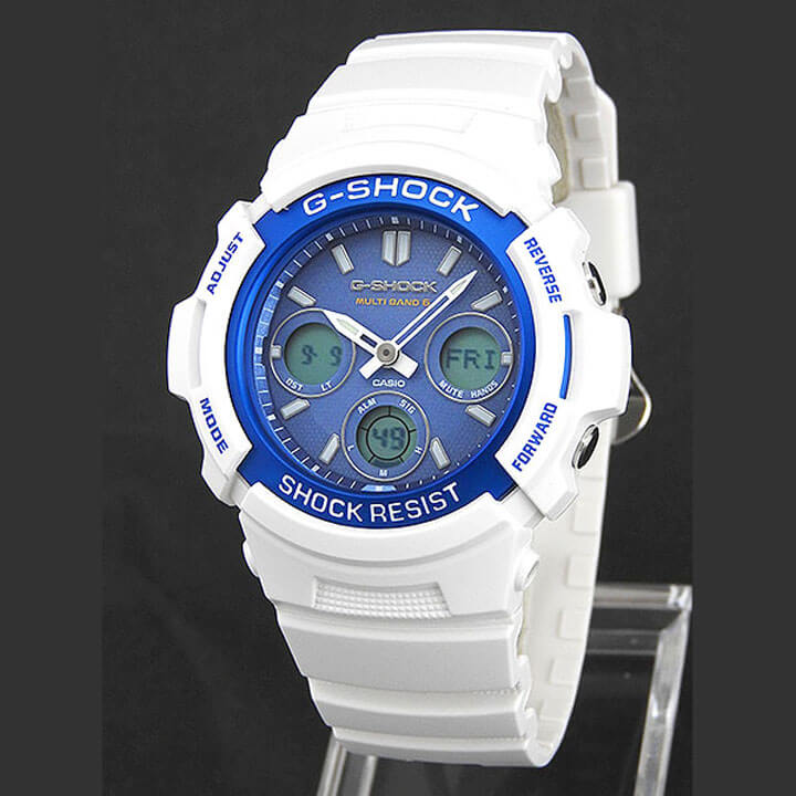 【楽天市場】CASIO カシオ G-SHOCK ジーショック AWG-M100SWB-7A 海外モデル 電波ソーラー メンズ 腕時計 ウレタン