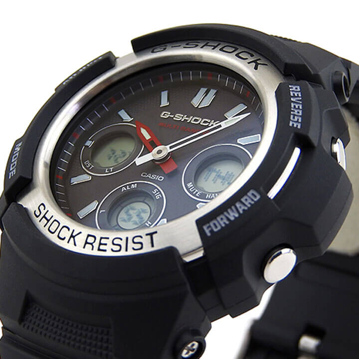 最安 G Shock 電波 ソーラー アナログ 防水 黒 ブラック Casio カシオ 時計 Gショック ジーショック 腕時計 メンズ アナログ Awg M100 1a 海外モデル 見やすい おすすめ 就職祝い 入学祝い 卒業祝い 息子 男子 中学生 高校生 誕生日プレゼント 男性 彼氏 旦那 夫