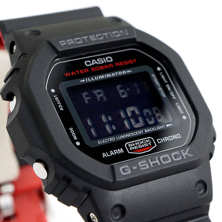 楽天市場 Casio カシオ G Shock Gショック Black Red Gorillazコラボ ゴリラズ 限定モデル メンズ 腕時計 スクエア 防水 ウレタン クオーツ アナログ 黒 ブラック 赤 レッド 誕生日 男性 ギフト プレゼント Dw 5600hrgrz 1 四角 海外モデル 加藤時計店 Gショック楽天市場店