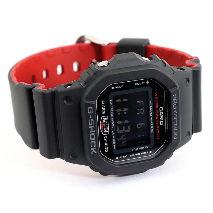 楽天市場 Casio カシオ G Shock Gショック Black Red Gorillazコラボ ゴリラズ 限定モデル メンズ 腕時計 スクエア 防水 ウレタン クオーツ アナログ 黒 ブラック 赤 レッド 誕生日 男性 ギフト プレゼント Dw 5600hrgrz 1 四角 海外モデル 加藤時計店 Gショック楽天市場店