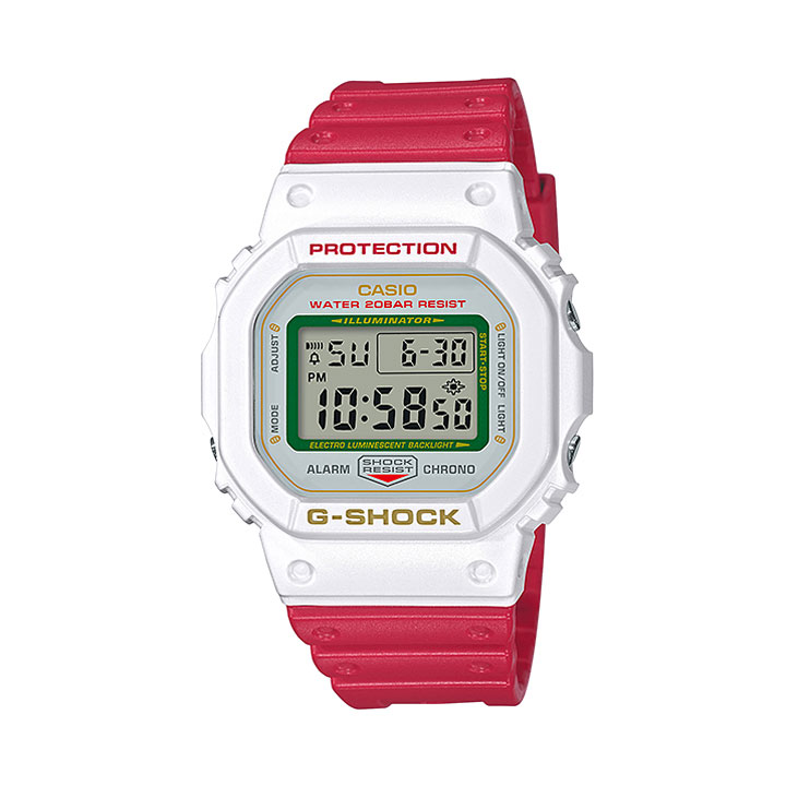 挑戦勝利 Casio 腕時計 白 カシオ G Shock Gショック ウレタン ジーショック Manekineko 招き猫 Dw 5600tmn 7jr メンズ 腕時計 スクエア 防水 ウレタン クオーツ デジタル 白 ホワイト 赤 レッド 四角 国内正規品 彼氏 旦那 夫 加藤時計店 Gショック店casio カシオ G