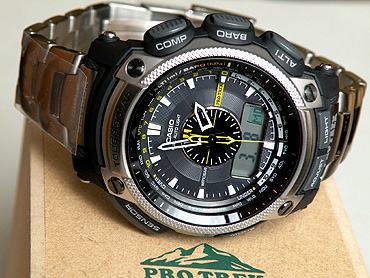 【楽天市場】CASIOカシオ 腕時計 時計【PROTREK】プロトレック PRG-500T-7DR海外 タフソーラー搭載 軽量なチタン仕様