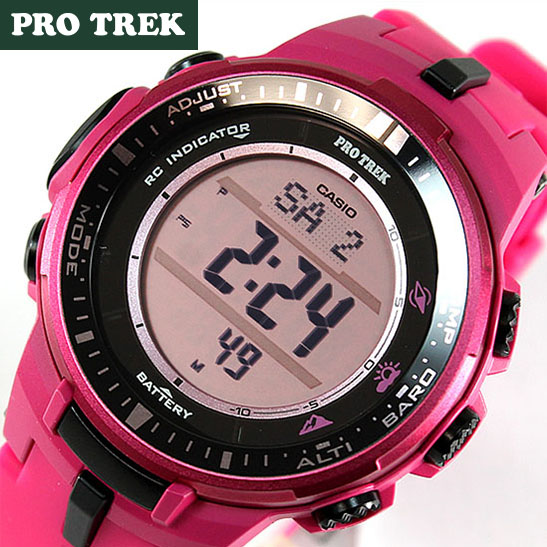 楽天市場 Box訳ありcasio Protrek プロトレック Pro Trek Pro Trek カシオ 電波 ソーラー レディース 腕時計 Prw 3000 4b 海外モデル ピンク タフ ソーラー 電波時計 アウトドア 登山 トレッキング 誕生日プレゼント 男性 バレンタイン ギフト 女性 ギフト 加藤時計店 G