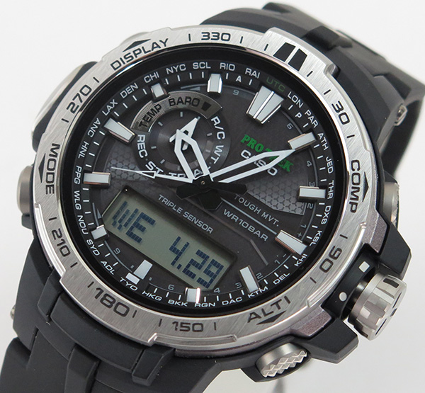 【楽天市場】CASIO PRO TREK カシオ プロトレック メンズ 腕時計 時計 タフ ソーラー 電波 ソーラー PRW-6000-1