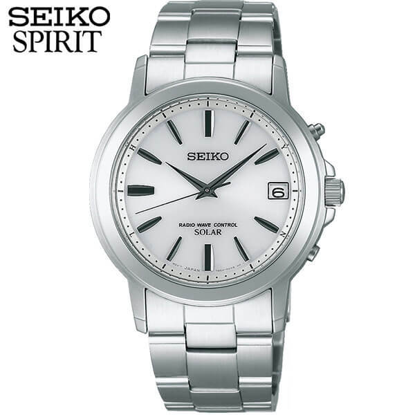 【お取り寄せ】セイコー セレクション スピリット 腕時計 SEIKO SELECTION SPIRIT メンズ 電波ソーラー 電波 ソーラー SBTM167 国内正規品 メタル アナログ 白 ホワイト シルバー 誕生日プレゼント 男性 プレゼント 男性 プレゼント 彼氏 旦那 夫 友達 ギフト