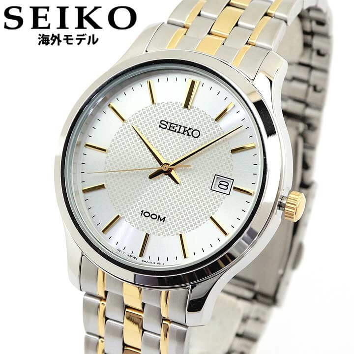最先端 クーポンで300円off 23日9 59まで Seiko セイコー 逆輸入 海外モデル Sur295p1 メンズ 腕時計 メタル クオーツ アナログ 金 ゴールド シルバー 海外モデル 就職祝い 入学祝い 卒業祝い 息子 男子 誕生日プレゼント 男性 彼氏 旦那 夫 社会人 友達 ギフト