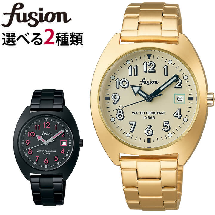 特売 シール付き Seiko セイコー Alba アルバ Fusion フュージョン Fusion School メンズ レディース 腕時計 時計 メタル 黒 ブラック 金 ゴールド レトロ 個性的 ブランド 誕生日プレゼント 男性 彼氏 旦那 夫 女性 彼女 ギフト 国内正規品 公式店舗 Www