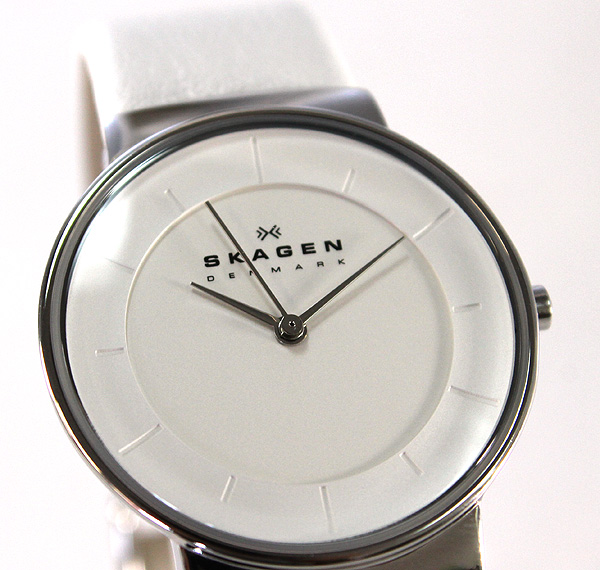 【楽天市場】SKAGEN スカーゲン SKW2057 ホワイト レザー レディース 腕時計時計ユニセックス 北欧デザイン 誕生日プレゼント