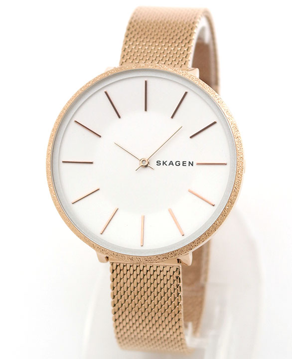 楽天市場 Skagen スカーゲン Karolina Skw2726 レディース 腕時計 メタル メッシュバンド 北欧 白 ホワイト ピンクゴールド ローズゴールド キラキラ ホワイトデー お返し 誕生日プレゼント 女性 彼女 女友達 ギフト 加藤時計店 Gショック楽天市場店