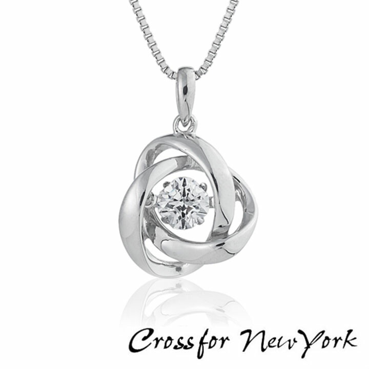 【お取り寄せ】Crossfor New York クロスフォーニューヨーク ダンシングストーン ネックレス ペンダント レディース NYP-588 Loop2 キュービックジルコニア シルバー925 シンプル 大人可愛い 中学生 高校生 誕生日プレゼント 女性 彼女 友達 ギフト 装飾品｜加藤時計店　Gショック店 12,210円