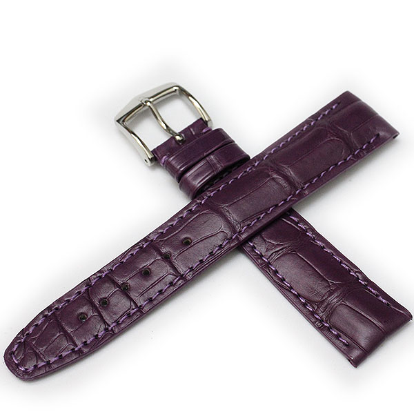 カミーユフォルネ　20mm アリゲーター ベルト　ネイビー 時計ベルト / WATCH STRAPS｜CAMILLE FOURNET