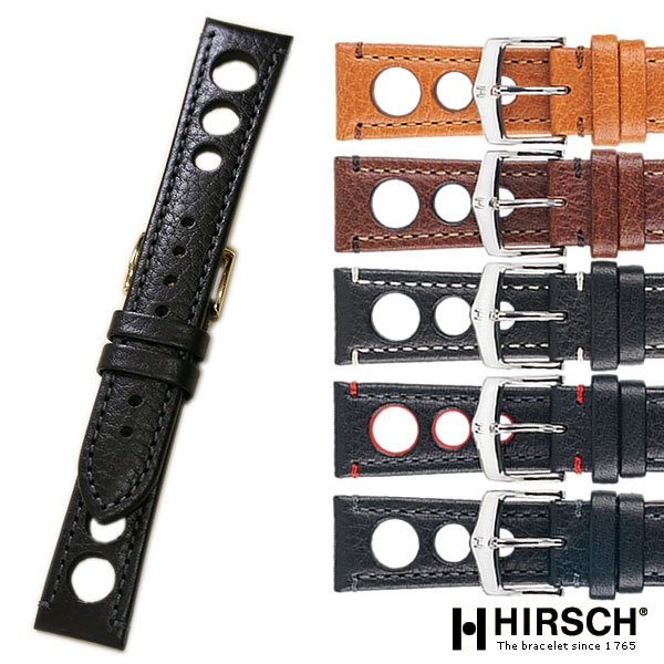 時計ベルト ヒルシュ ラリー 18mm 20mm 22mm 24mm バッファロー 本革 レザー 時計 ベルト 時計バンド 送料無料
