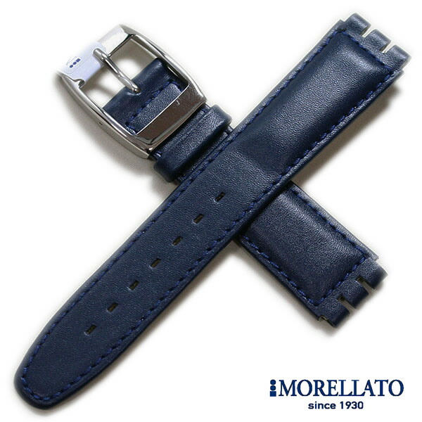 スウォッチ ベルト SWATCH【モレラート】HILTON ヒルトン スウォッチ用 カーフ ダークブルー 17mm 時計ベルト 時計バンド スウォッチ ベルト SWATCH【モレラート】HILTON ヒルトン スウォッチ用 カーフ ダークブルー 17mm 時計ベルト 時計バンド