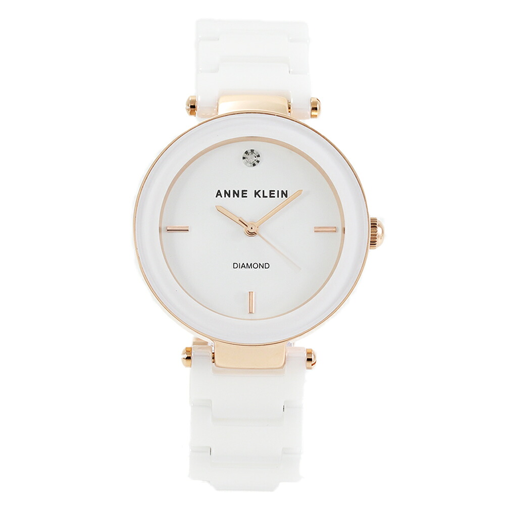 【楽天市場】ANNE KLEIN アンクライン AK/1018RGWT アナログ クオーツ レディース 腕時計 プレゼント ギフト 1年保証 ...