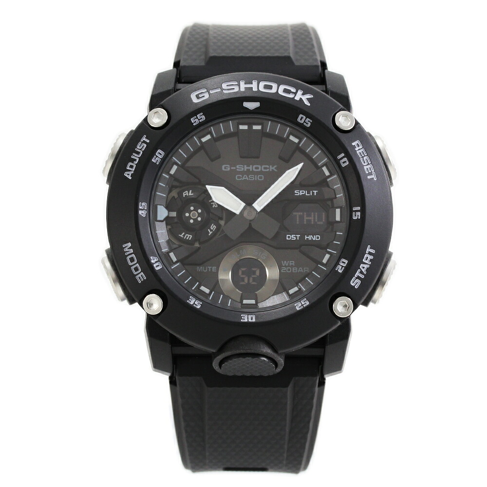 【SALE】CASIO カシオ G-SHOCK ジーショック GA-2000S-1A 腕時計 時計 メンズ アナデジ カーボンコアガード ブラック 樹脂 アナログ デジタル 防水 プレゼント ギフト 1年保証 送料無料