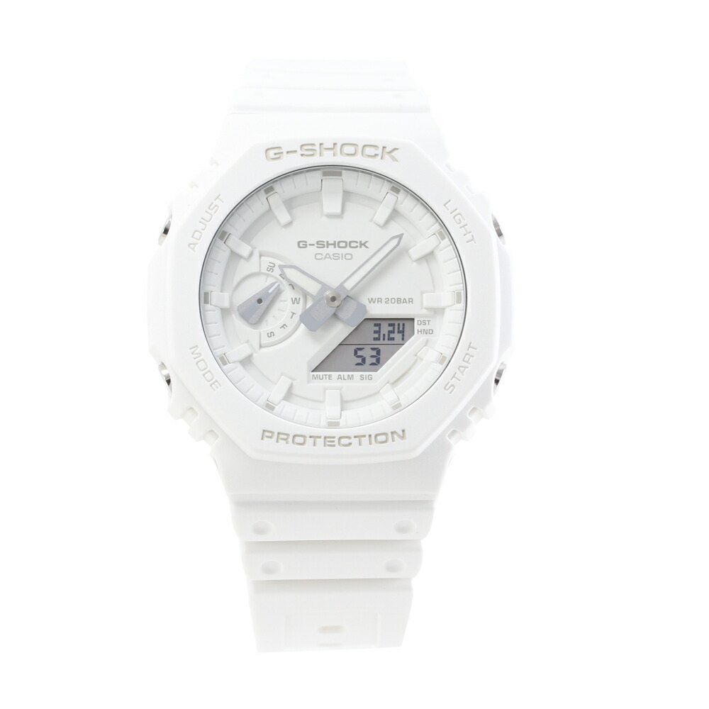 CASIO G-SHOCK GA-2100-7A7 One toneシリーズ ホワイト 腕時計 プレゼント ギフト 1年保証 送料無料
